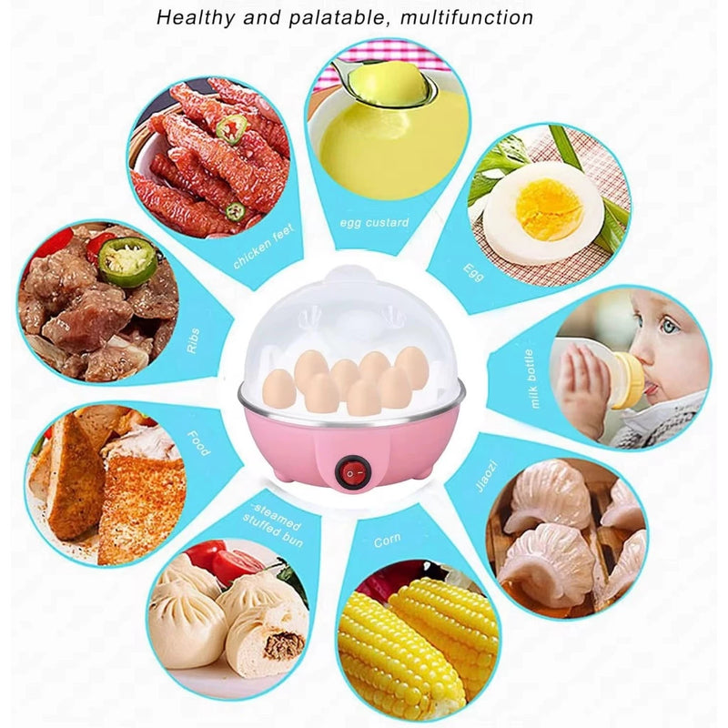 Cozedor MULTIFUNCIONAL 7 em 1! Prepara Ovos, Legumes, Milho e Mais a Vapor (110V/220v).