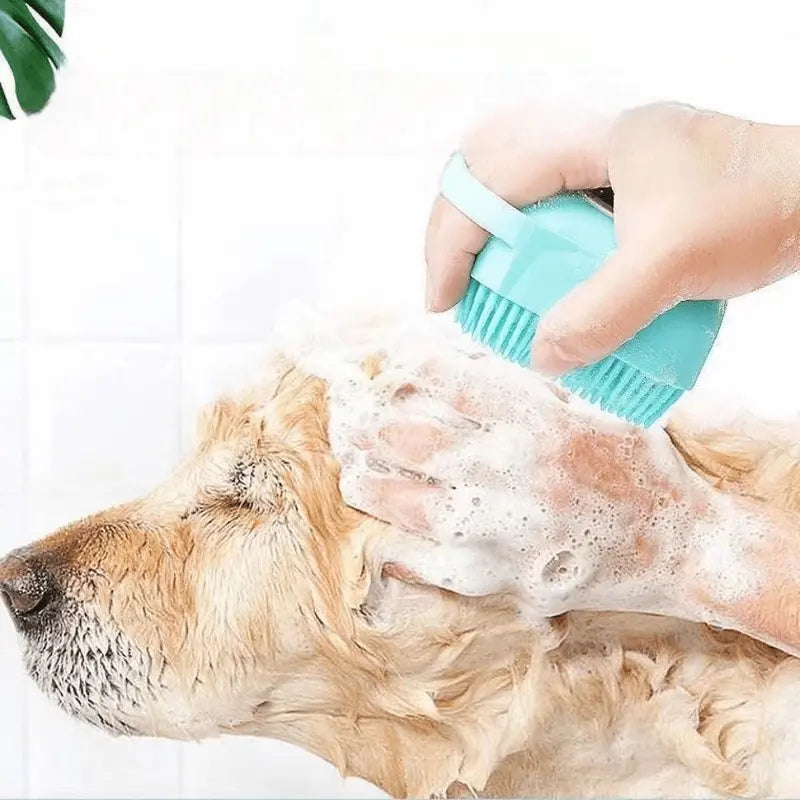 Escova de Banho e Massagem 2 em 1 para Pets.